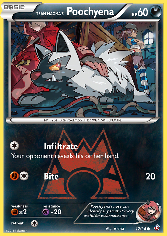 Team Magma's Poochyena (17/34) [XY: Double Crisis] | Card Citadel