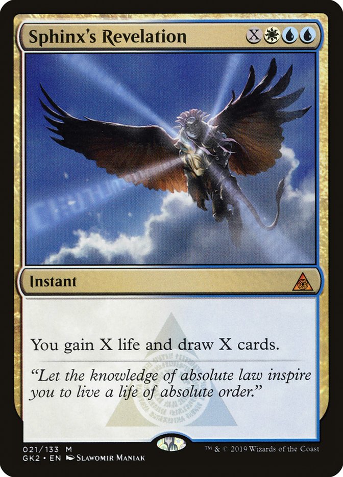 Sphinx's Revelation [Ravnica Allegiance Guild Kit] | Card Citadel