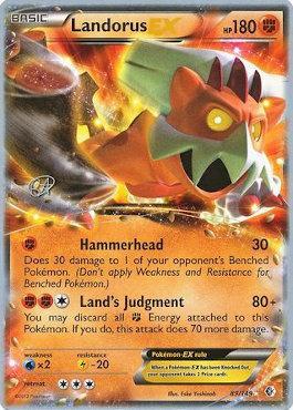 Landorus EX (89/149) (The Flying Hammer - Rowan Stavenow) [World Championships 2015] | Card Citadel