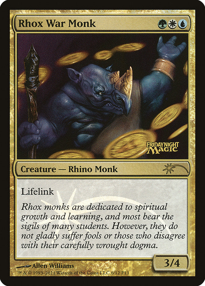 Rhox War Monk [Friday Night Magic 2011] | Card Citadel