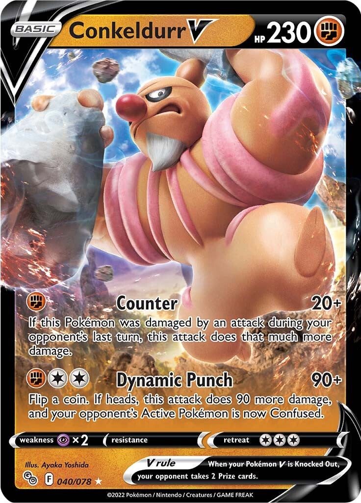 Conkeldurr V (040/078) [Pokémon GO] | Card Citadel