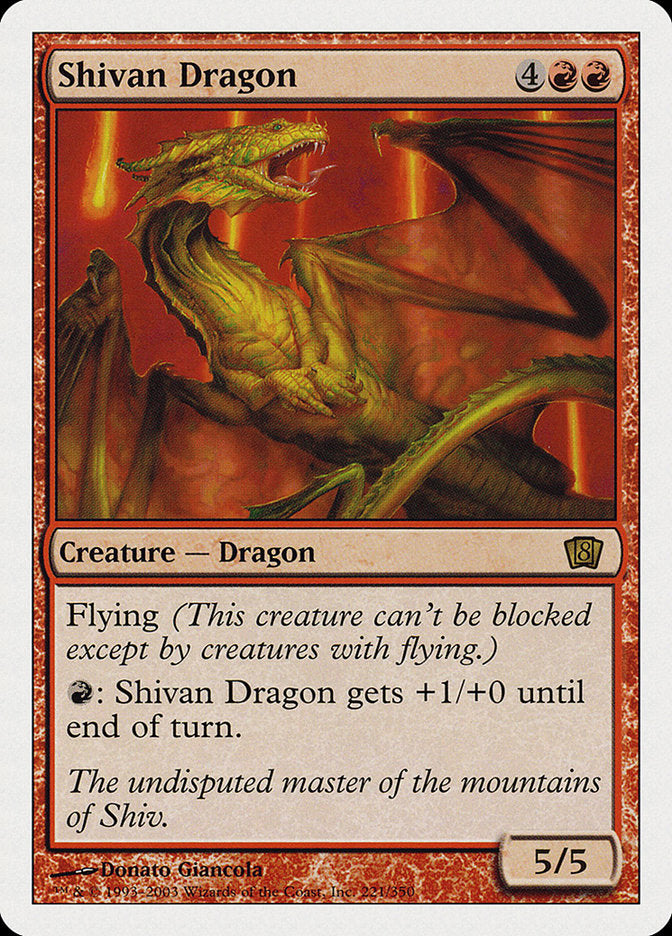 Shivan Dragon [Eighth Edition] | Card Citadel