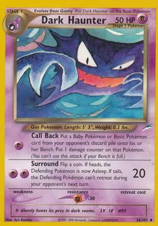 Dark Haunter (36/105) [Neo Destiny Unlimited] | Card Citadel