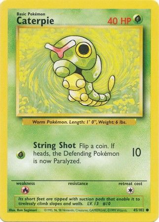 Caterpie (45/102) [Base Set Unlimited] | Card Citadel