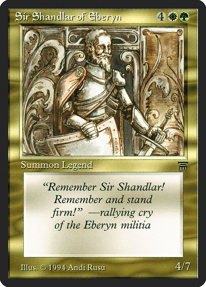 Sir Shandlar of Eberyn [Legends] | Card Citadel