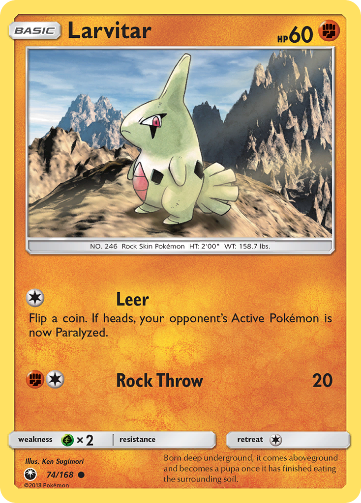 Larvitar (74/168) [Sun & Moon: Celestial Storm] | Card Citadel