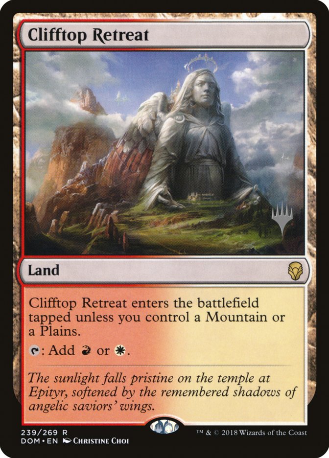 Clifftop Retreat [Dominaria Promos] | Card Citadel