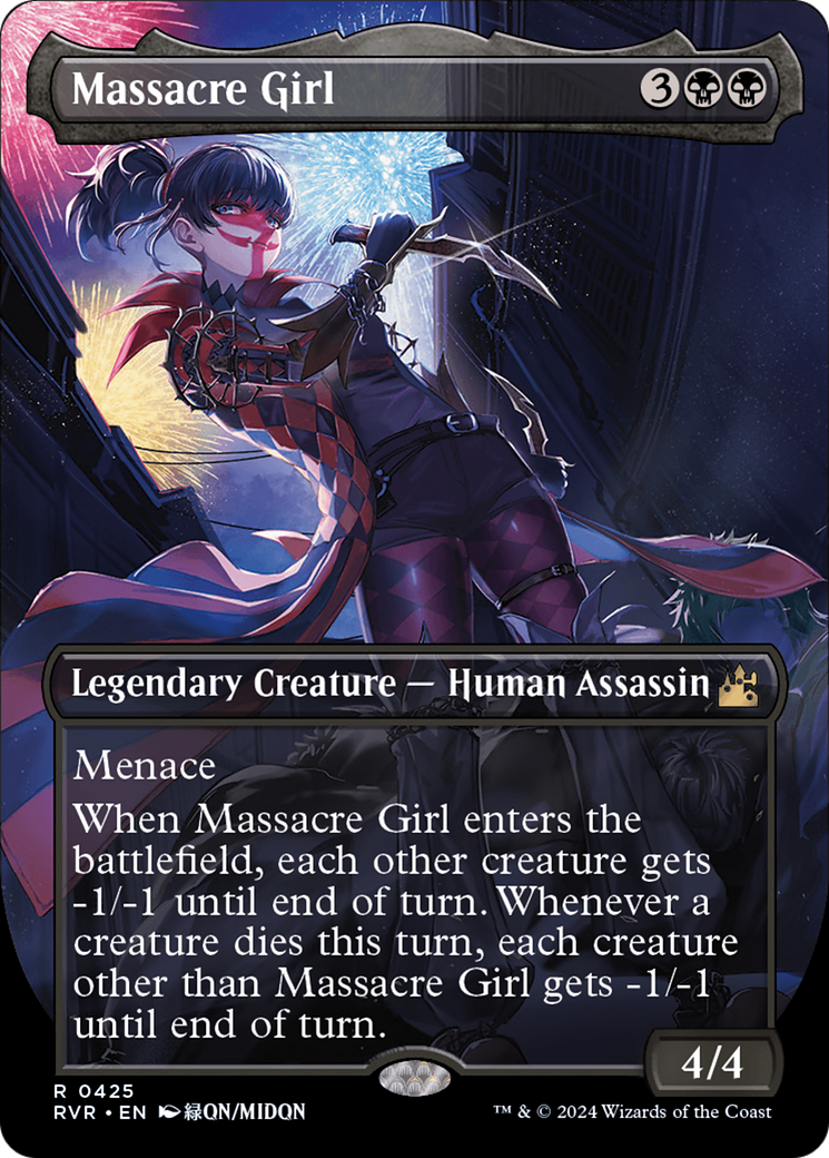 Massacre Girl (Anime Borderless) [Ravnica Remastered] | Card Citadel