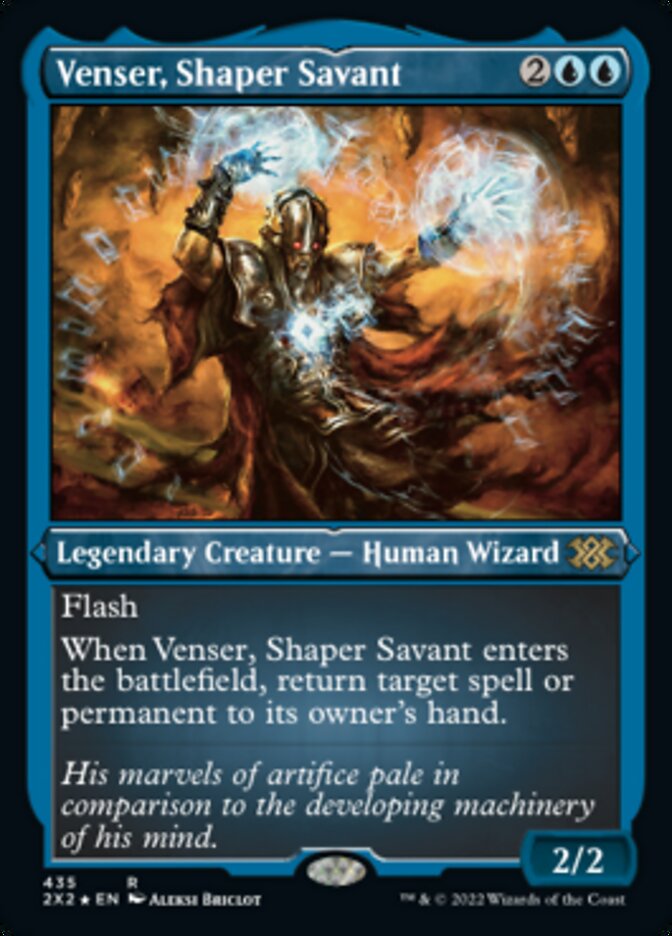 Venser, Shaper Savant (Foil Etched) [Double Masters 2022] | Card Citadel