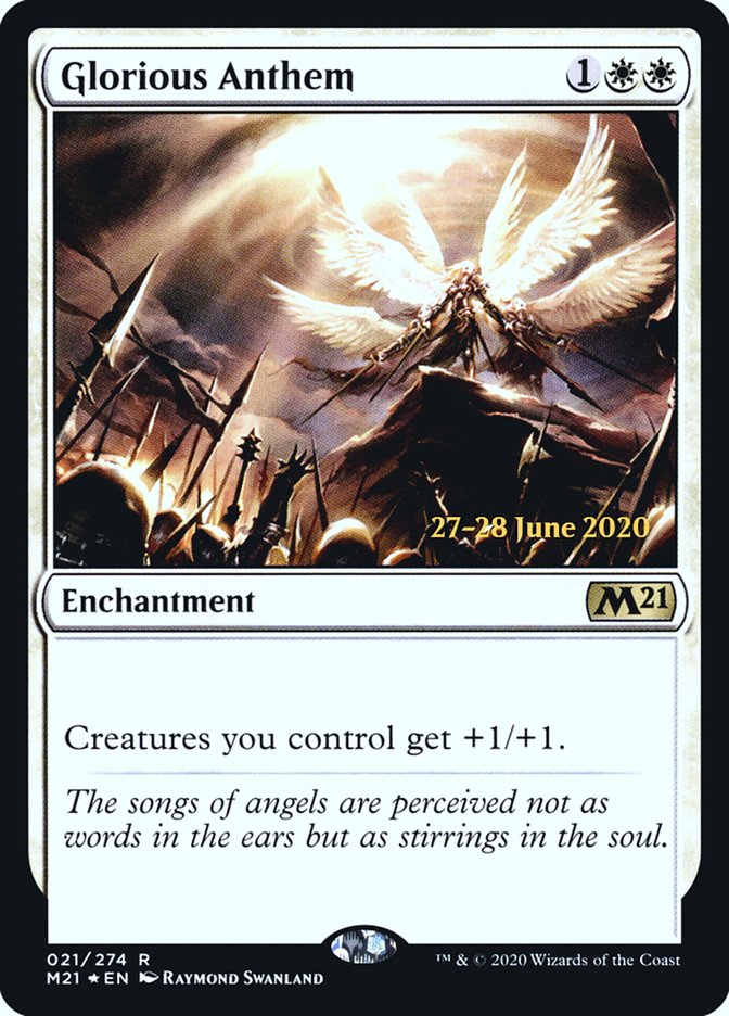 Glorious Anthem  [Core Set 2021 Prerelease Promos] | Card Citadel