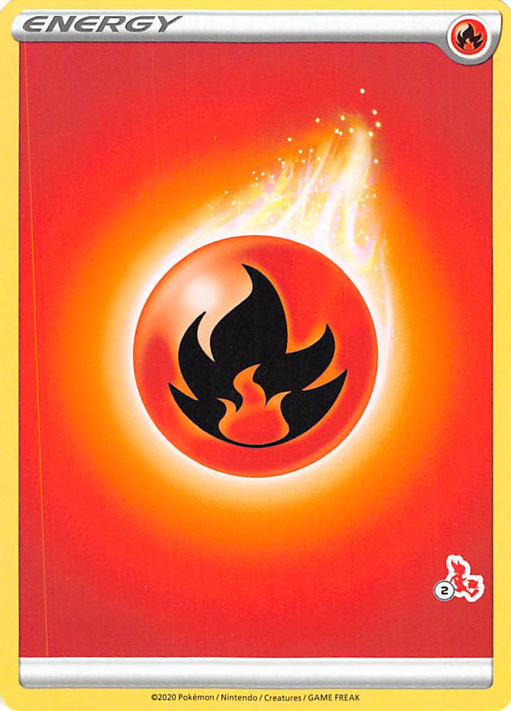 Fire Energy (Cinderace Stamp #2) [Battle Academy 2022] | Card Citadel