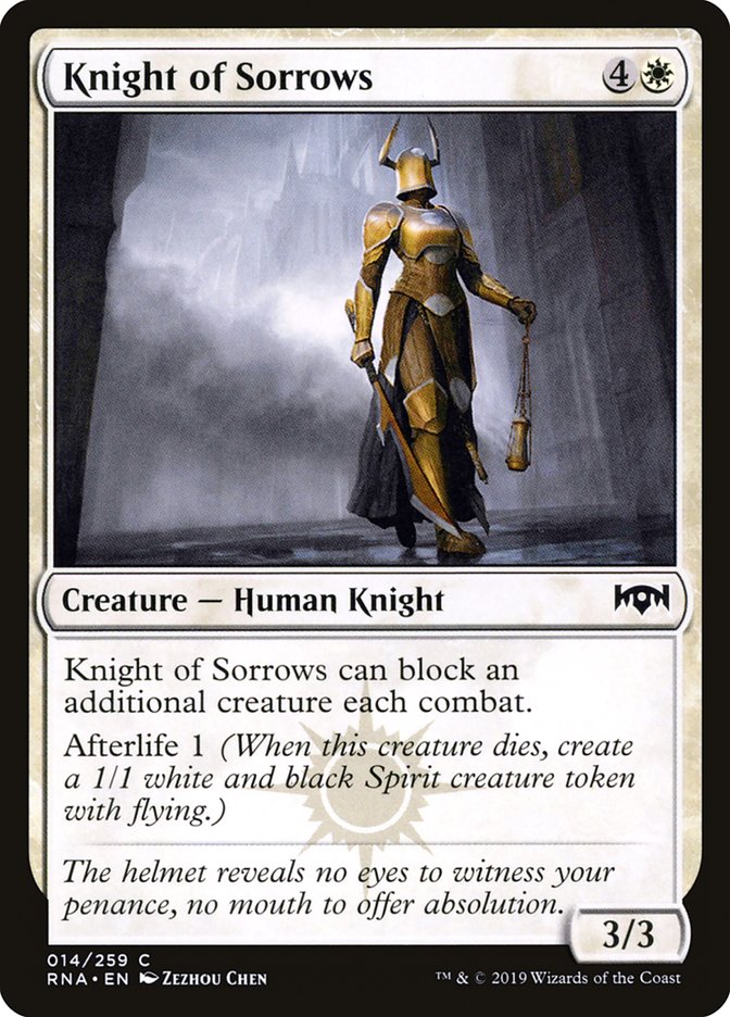 Knight of Sorrows [Ravnica Allegiance] | Card Citadel