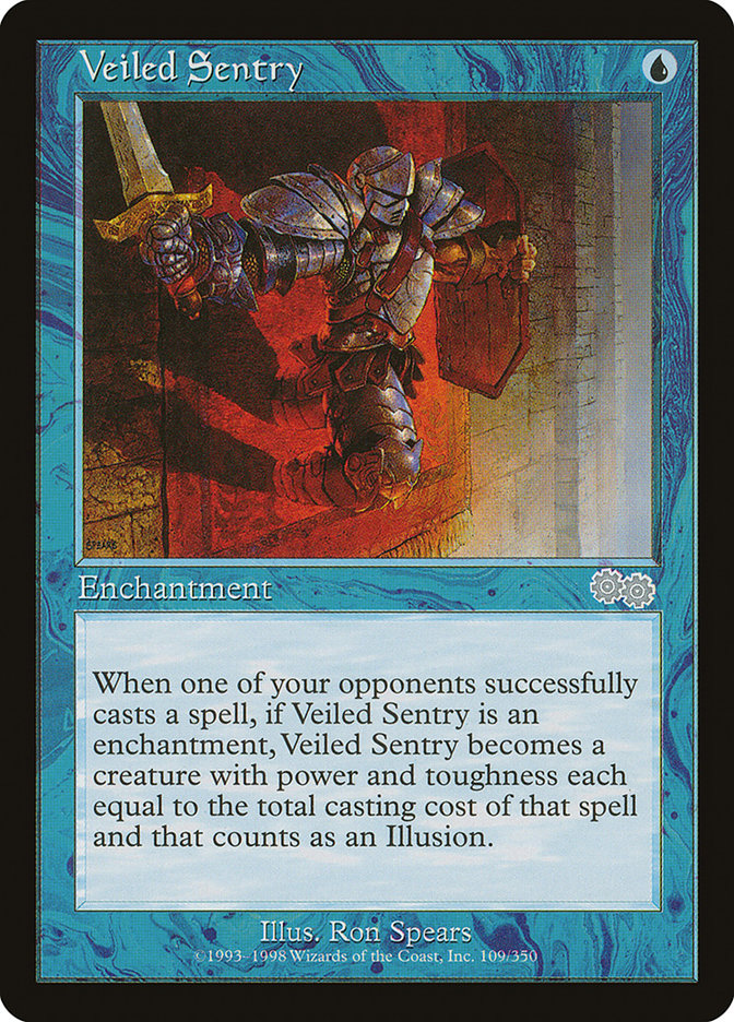 Veiled Sentry [Urza's Saga] | Card Citadel