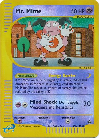 Mr Mime (95b/147) [Aquapolis] | Card Citadel