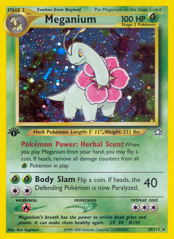 Meganium (10/111) [Neo Genesis 1st Edition] | Card Citadel