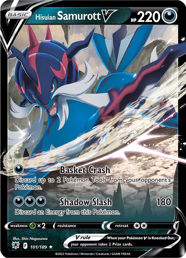 Hisuian Samurott V (101/189) [Sword & Shield: Astral Radiance] | Card Citadel