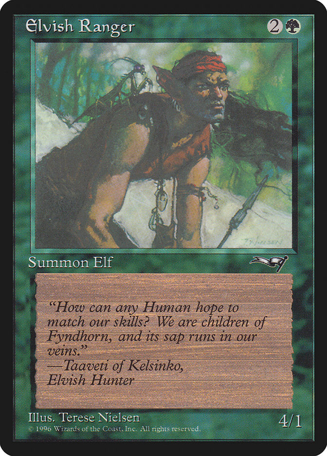 Elvish Ranger (Insect on Back) [Alliances] | Card Citadel