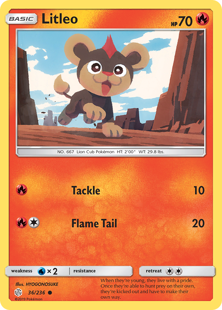 Litleo (36/236) [Sun & Moon: Cosmic Eclipse] | Card Citadel