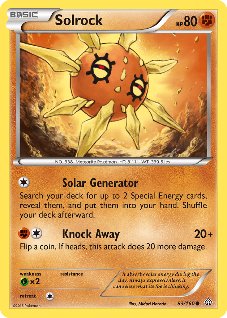 Solrock (83/160) [XY: Primal Clash] | Card Citadel