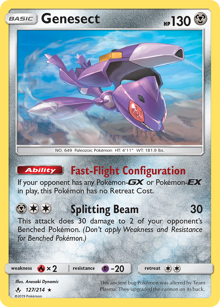 Genesect (127/214) [Sun & Moon: Unbroken Bonds] | Card Citadel