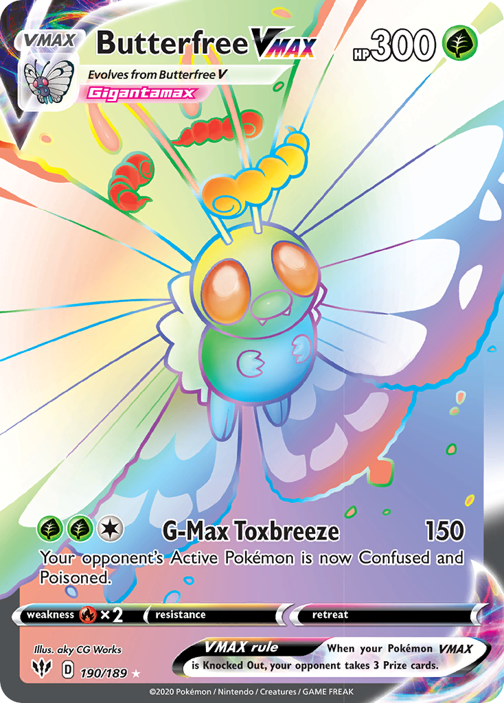 Butterfree VMAX (190/189) [Sword & Shield: Darkness Ablaze] | Card Citadel