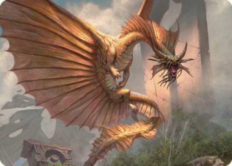 Ancient Gold Dragon Art Card (28) [Commander Legends: Battle for Baldur's Gate Art Series] | Card Citadel