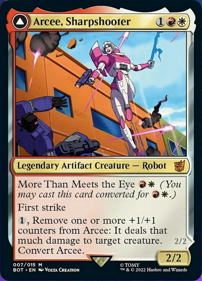 Arcee, Sharpshooter // Arcee, Acrobatic Coupe [Universes Beyond: Transformers] | Card Citadel