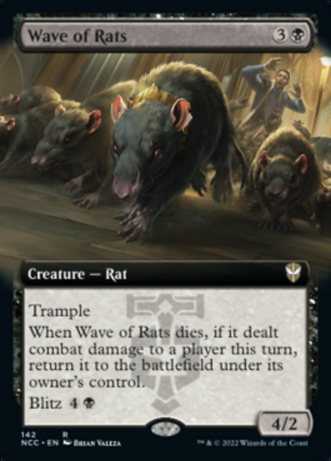 Wave of Rats (Extended Art) [Streets of New Capenna Commander] | Card Citadel