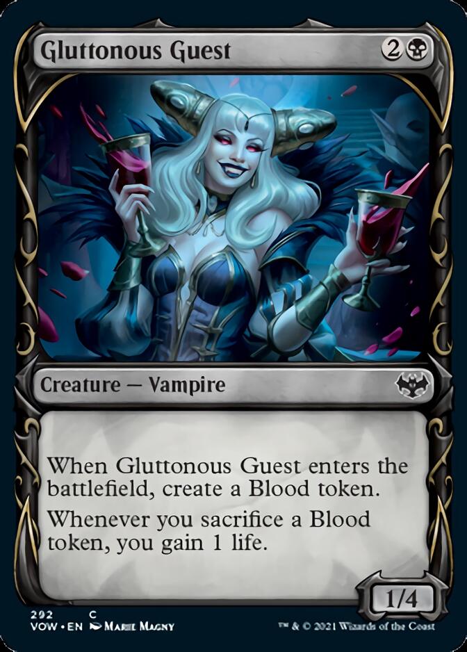 Gluttonous Guest (Showcase Fang Frame) [Innistrad: Crimson Vow] | Card Citadel