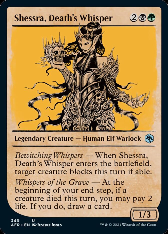 Shessra, Death's Whisper (Showcase) [Dungeons & Dragons: Adventures in the Forgotten Realms] | Card Citadel