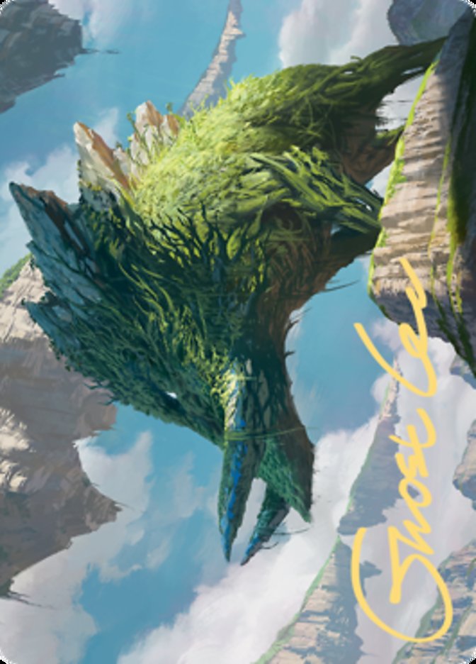 Yasharn, Implacable Earth Art Card (Gold-Stamped Signature) [Zendikar Rising Art Series] | Card Citadel