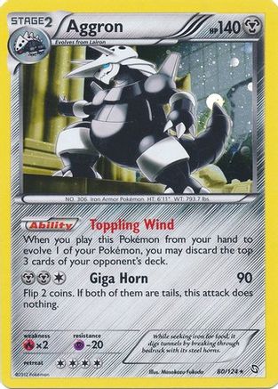 Aggron (80/124) (Cosmos Holo) [Black & White: Dragons Exalted] | Card Citadel