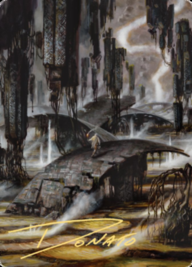 Grimclimb Pathway Art Card (Gold-Stamped Signature) [Zendikar Rising Art Series] | Card Citadel
