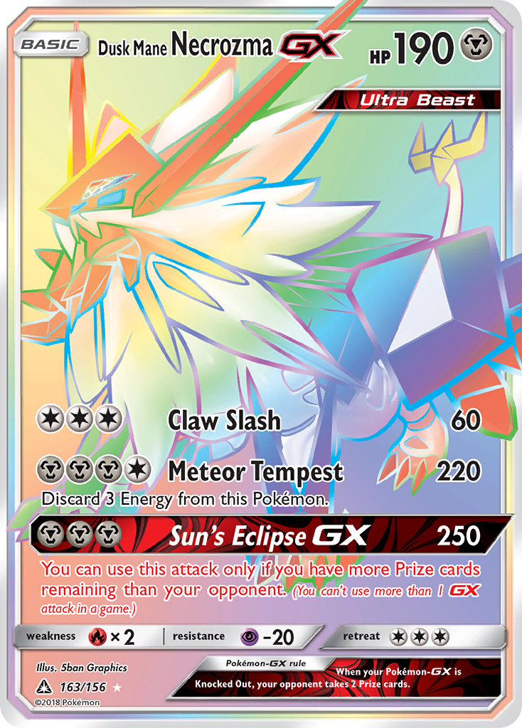 Dusk Mane Necrozma GX (163/156) [Sun & Moon: Ultra Prism] | Card Citadel