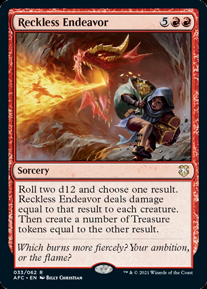 Reckless Endeavor [Dungeons & Dragons: Adventures in the Forgotten Realms Commander] | Card Citadel