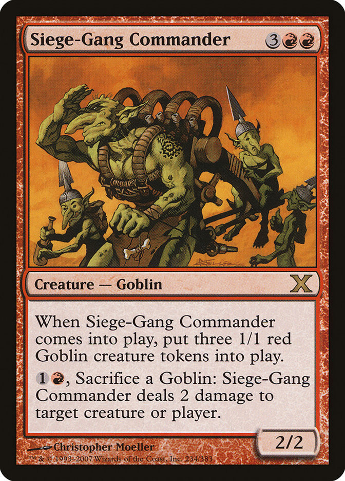 Siege-Gang Commander [Tenth Edition] | Card Citadel