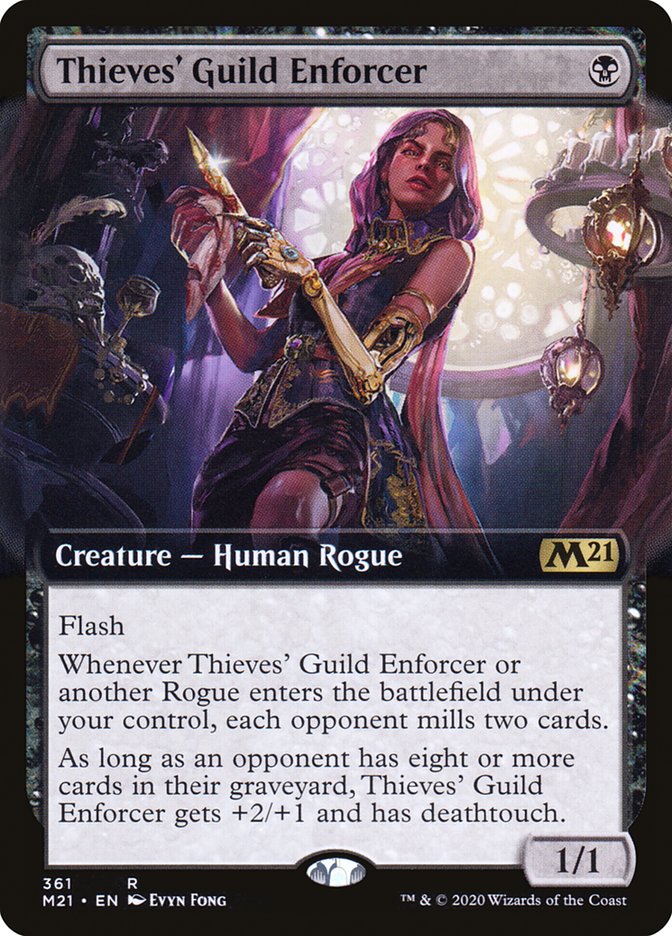 Thieves' Guild Enforcer (Extended Art) [Core Set 2021] | Card Citadel