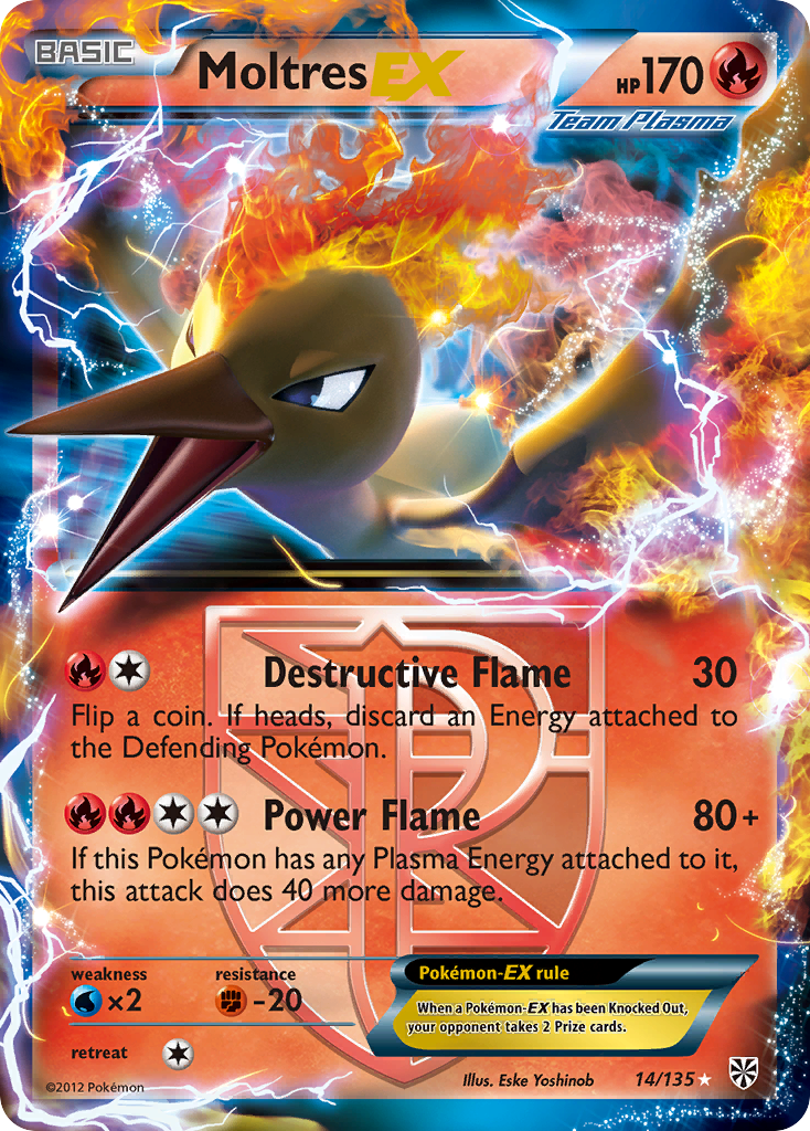 Moltres EX (14/135) [Black & White: Plasma Storm] | Card Citadel