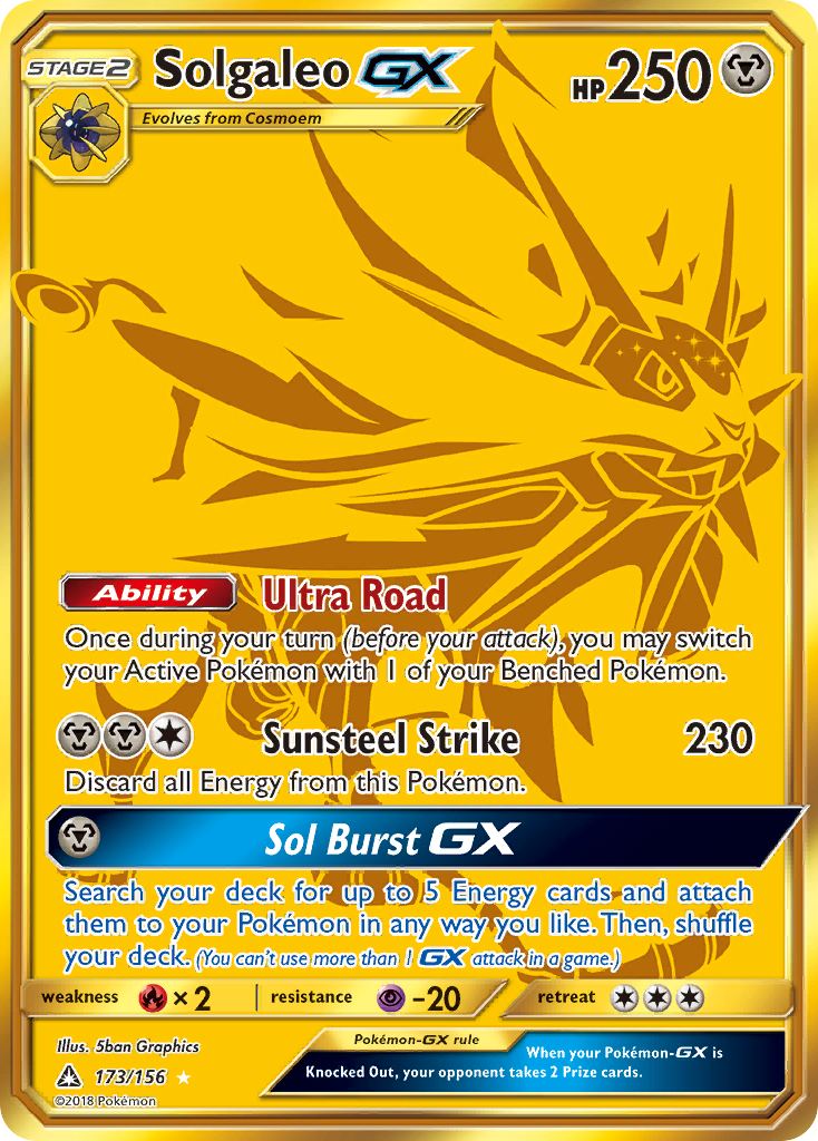 Solgaleo GX (173/156) [Sun & Moon: Ultra Prism] | Card Citadel