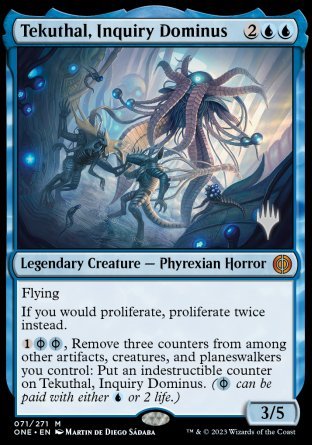 Tekuthal, Inquiry Dominus (Promo Pack) [Phyrexia: All Will Be One Promos] | Card Citadel