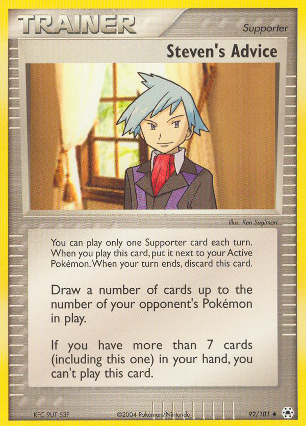 Steven's Advice (92/101) [EX: Hidden Legends] | Card Citadel