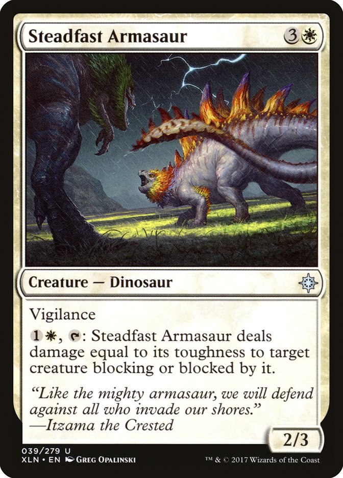 Steadfast Armasaur [Ixalan] | Card Citadel