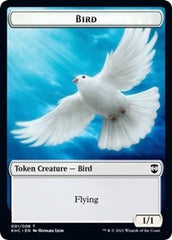Bird (001) // Soldier Double-sided Token [Kaldheim Commander Tokens] | Card Citadel