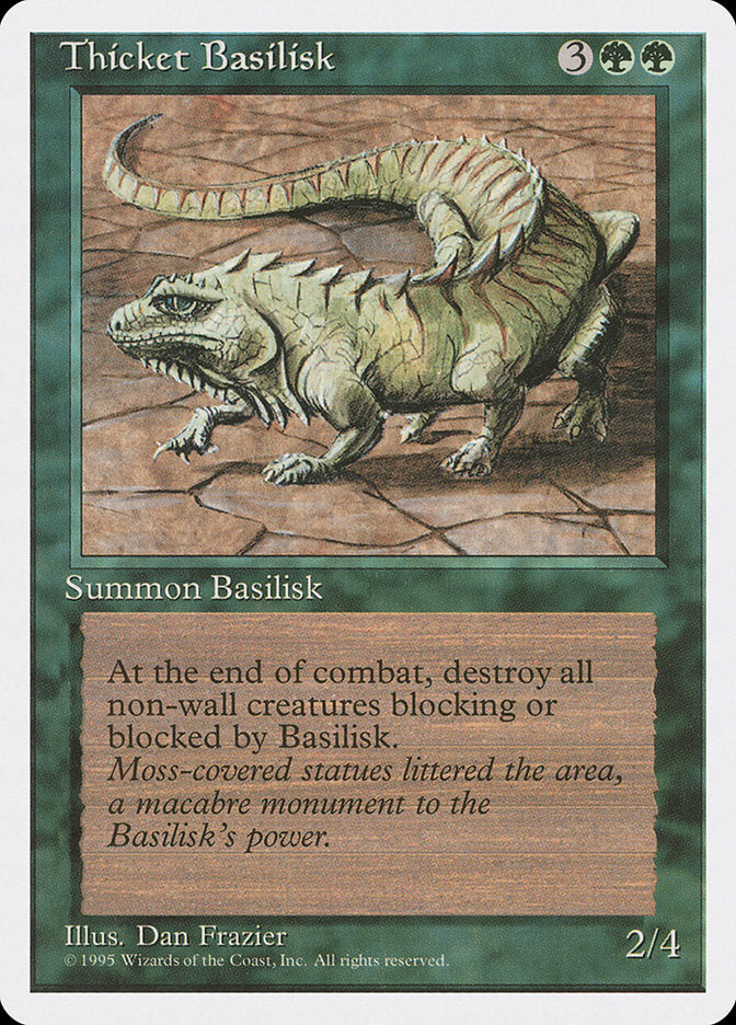 Thicket Basilisk [Fourth Edition] | Card Citadel