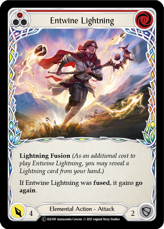 Entwine Lightning (Red) [U-ELE100] Unlimited Rainbow Foil | Card Citadel