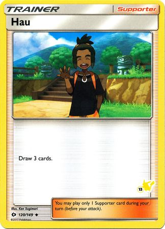 Hau (120/149) (Pikachu Stamp #13) [Battle Academy 2020] | Card Citadel