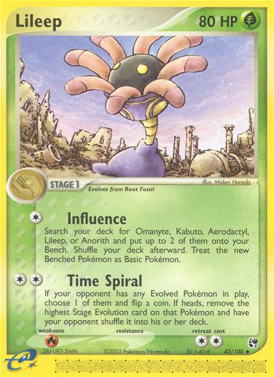 Lileep (42/100) [EX: Sandstorm] | Card Citadel