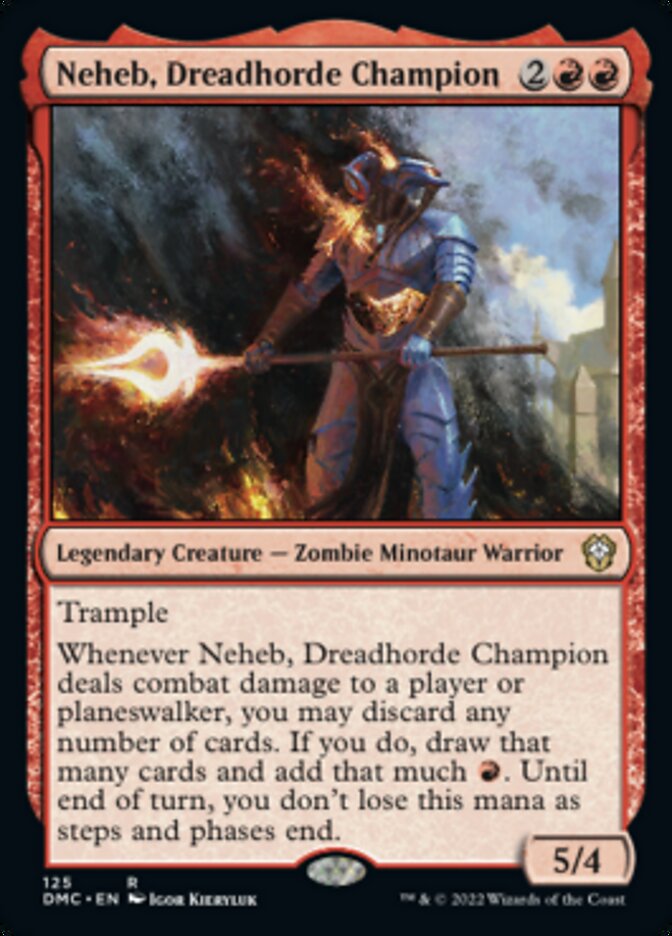 Neheb, Dreadhorde Champion [Dominaria United Commander] | Card Citadel