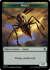 Clue // Insect (0017) Double-Sided Token [Murders at Karlov Manor Commander Tokens] | Card Citadel
