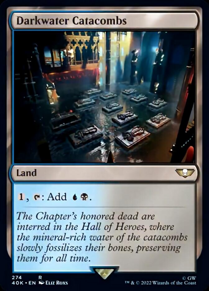 Darkwater Catacombs (Surge Foil) [Universes Beyond: Warhammer 40,000] | Card Citadel